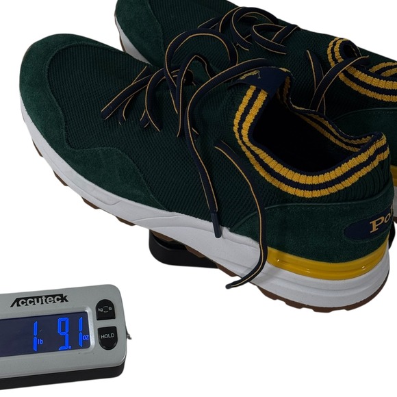 Polo Ralph Lauren TRKSTR 200II-SK-LTL Green Suede Sneakers Shoes US 8 EUR 41‎ - Picture 7 of 8